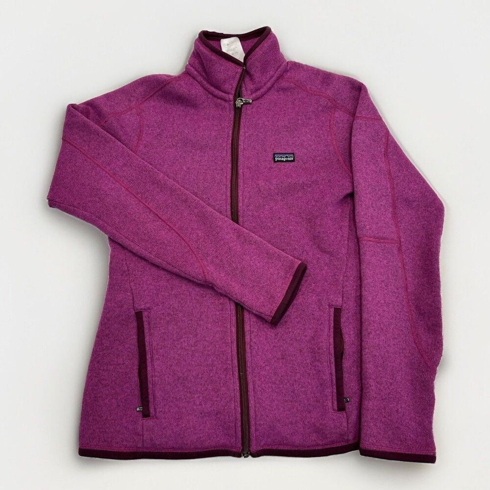 Patagonia Sweater Womens Size Small Better Sweater Full Zip Purple Pink